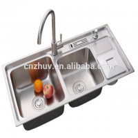 High Quality Undermount Kitchen 304 Multifunction Stainless Steel Sink with Trash Bin