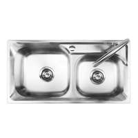 China Double Bowl Stainless Steel Kitchen Sink